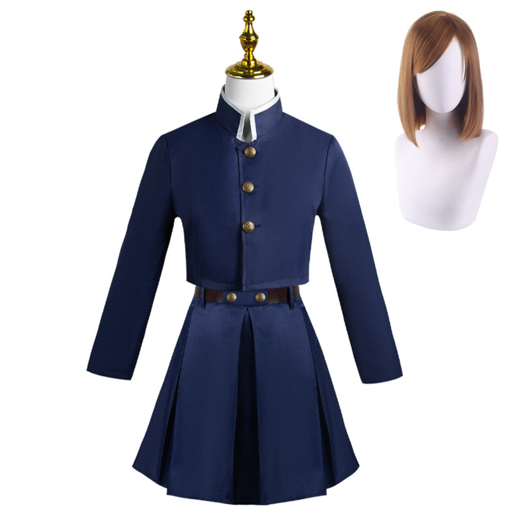 Kugisaki Nobara Jupe d'Uniforme Bleue/Noire Cosplay Costume