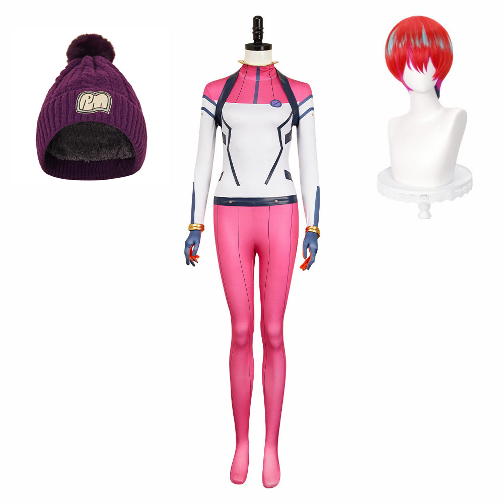 Mobile Suit Gundam GQuuuuuuX(2025) Amate Yuzuriha Pilot Combinaison Rose Cosplay Costume