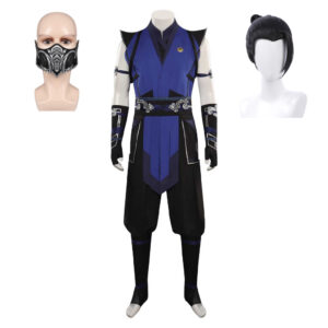 Mortal Kombat Sub-Zero Bleu Tenue Homme Cosplay Costume