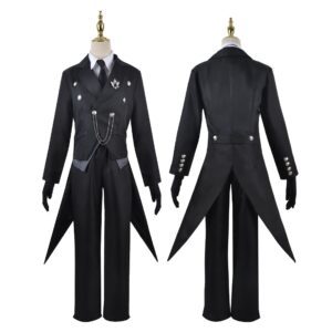 Black Butler Sebastian Costume à Queue d'Hirondelle Cosplay Costume