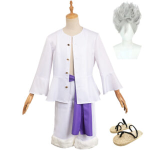 One Piece Nika Luffy Tenue Blanche Cosplay Costume