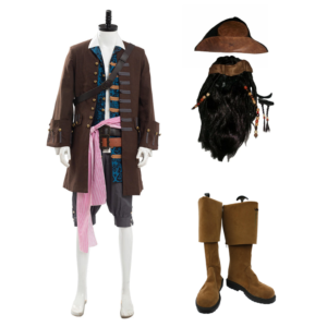 Pirates of the Caribbean Jack Sparrow Cosplay Costume