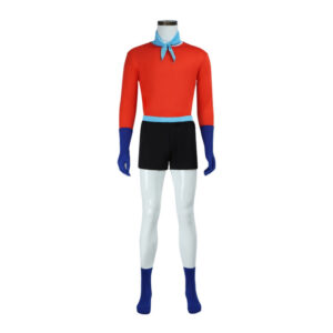 SpongeBob Barnacle Boy Tenue Rouge et Noire Cosplay Costume