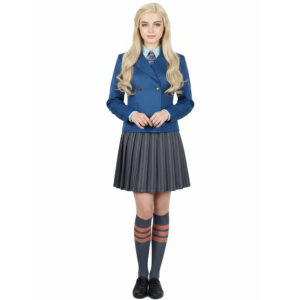 Wicked(2024) Uniforme Scolaire Bleu Cosplay Costume
