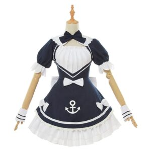 Youtuber Hololive Minato Aqua Maid Cosplay Costume