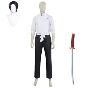 Yuta Okkotsu Tenue Blanche et Noire Cosplay Costume