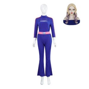 Zombies 4(2025) Addison Tenue Bleue Longue Cosplay Costume