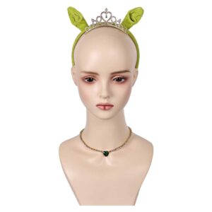 Adulte Shrek Princess Fiona Collier+Serre-tête+Couronne Cosplay Accessoires