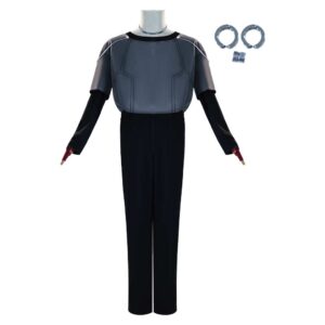 Alien Stage Till Tenue Noire et Bleue Cosplay Costume
