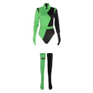 Kim Possible Shego Femme Combinaison Cosplay Costume