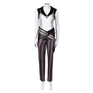 Arcane: League of Legends Saison 2 Vi Tenue Blanche et Noire Cosplay Costume