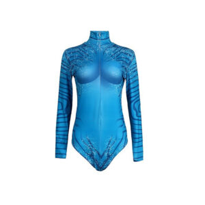 Avatar: De Feu et de Cendres Maillot de Bain Bleu à Manches Longues Cosplay Costume