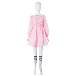 Stranger Things 11 Robe Rose Cosplay Costume