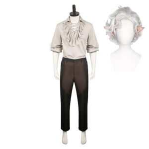 Baldur‘s Gate Astarion Tenue de Chemise Médiévale Cosplay Costume
