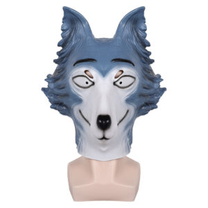 Beastars Legoshi Masque Bleu Cosplay Accessoire