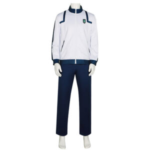 Blue Lock(2026) Isagi Yoichi Tenue de Sport Bleue et Blanche Cosplay Costume