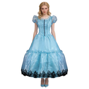 Cosplay Costume Alice Alice au Pays des Merveilles Film Cosplay Robe Bleue Femme