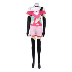 Cosplay Costume Beelzebub Helluva Boss TV Cosplay Tenue Rose Femme