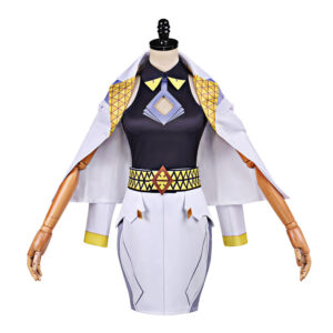 Cosplay Costume Domina Overwatch Jeu Cosplay Tenue Noire et Blanche Femme