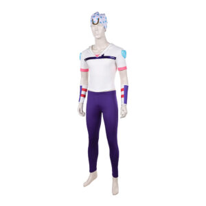 Cosplay Costume Johnny Joestar JJBA 7(2026) Anime Cosplay Tenue Blanche et Violette Homme