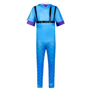 Cosplay Costume Johnny Joestar JJBA 7(2026) Anime Cosplay Tenue Bleue Homme