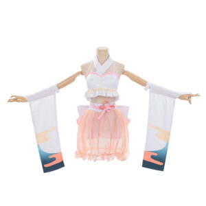 Cosplay Costume Kaguya Cosmic Princess Kaguya(2026) Anime Cosplay Maillot de Bain Blanc et Rose Femme