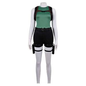 Cosplay Costume Lara Croft Tomb Raider: Legacy of Atlantis(2026) Jeu Cosplay Tenue Verte Femme