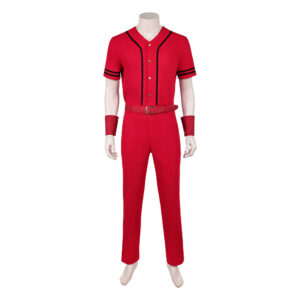 Cosplay Costume Luffy One Piece Live Action 2(2026) TV Cosplay Tenue Rouge Homme Sans Chapeau