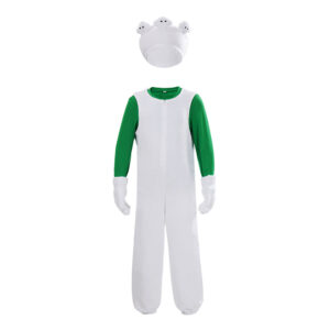 Cosplay Costume Luigi The Super Mario Galaxy Movie(2026) Film Cosplay Tenue Blanche et Verte Enfant