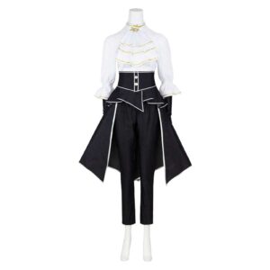 Cosplay Costume Maelle Clair Obscur: Expedition 33 Jeu Cosplay Tenue Noire et Blanche Femme