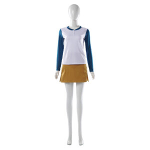 Cosplay Costume Nami One Piece Live Action 2(2026) TV Cosplay Tenue Beige et Blanche Femme