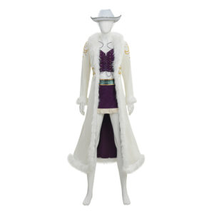 Cosplay Costume Nico Robin One Piece Live Action 2(2026) TV Cosplay Tenue Blanche et Violette Femme