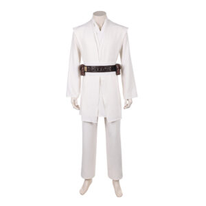 Cosplay Costume Obi-Wan Kenobi La Guerre des étoiles Film Cosplay Tenue Blanche Homme