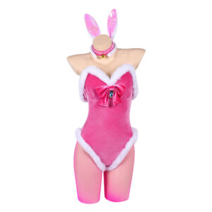Cosplay Costume Princess Peach The Super Mario Galaxy Movie(2026) Film Cosplay Bunny Girl Tenue Rose Femme