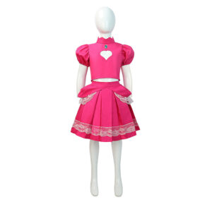 Cosplay Costume Princess Peach The Super Mario Galaxy Movie(2026) Film Cosplay Tenue Rose Enfant