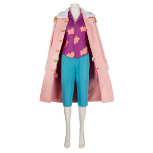 Cosplay Costume Tashigi One Piece Live Action 2(2026) TV Cosplay Tenue Rose et Bleue Femme