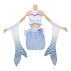 Cosplay Costume Yachiyo Runami Cosmic Princess Kaguya(2026) Anime Cosplay Maillot de Bain Bleu Femme