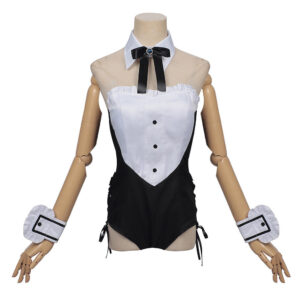 Cosplay Costume Yuuki Sorimachi Playing Death Games to Put Food on the Table(2026) Anime Cosplay Tenue Noire et Blanche Femme
