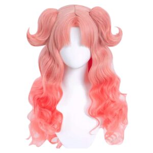 Cosplay Perruque Tetia Tongari Boushi no Atelier(2026) Anime Perruque Rose Femme