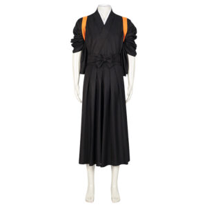 Karasuno High Kimono Costume Noir avec Bretelle Orange