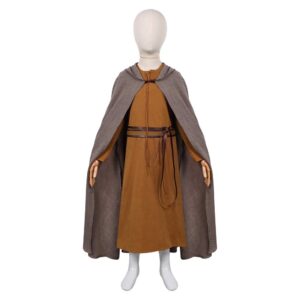 Enfant A Knight of the Seven Kingdoms(2026) Egg Tenue Brune avec Cape Cosplay Costume