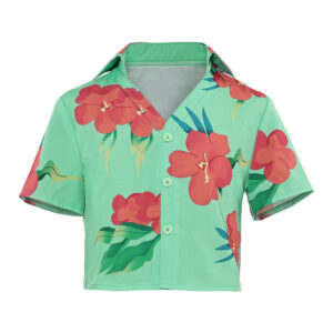 Enfant Abby Chemise Imprimée Verte Cosplay Costume