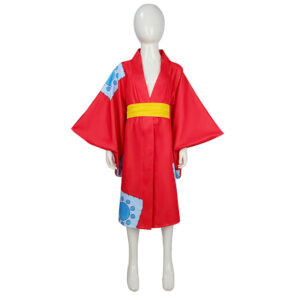 Enfant One Piece Wano Country Monkey D. Luffy Kimono Cosplay Costume