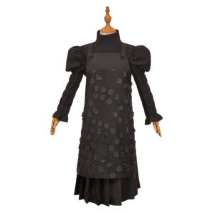 Enfant Wicked: For Good(2025) Elphaba Tenue de Jupe à Bretelles Noire Cosplay Costume