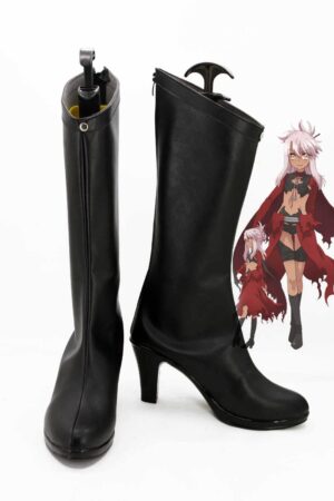 Fate/kaleid liner PRISMA Illya Kuro/Noir Bottes Cosplay Chaussures