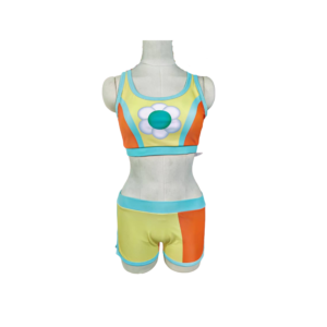 Mario Kart Daisy Maillot de Bain Cosplay Costume
