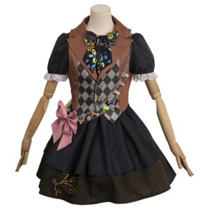 Femme Alice au Pays des Merveilles Chapelier Fou Genderbend Cosplay Costume
