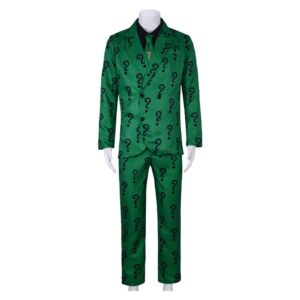 Batman Riddler Edward Nygma Uniforme Cosplay Costume