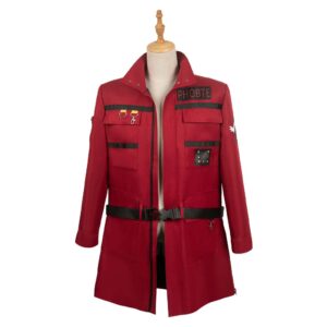 Ghostbusters 2024 Phoebe Spengler Veste Rouge Cosplay Costume