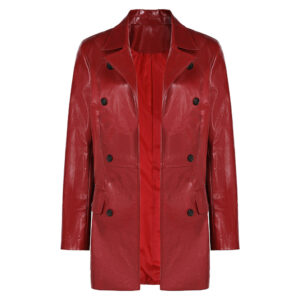 Madame Web(2024) Veste en Cuir Rouge Cosplay Costume